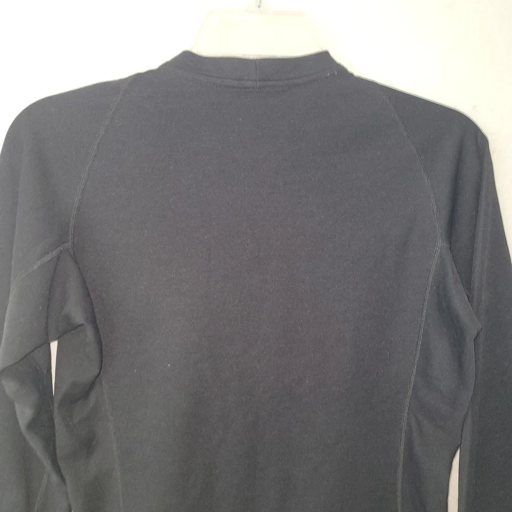 Patagonia Capilene Womens M Black Long Sleeve‎ Base Layer Top Raglan Crew Neck